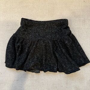 Random Hearts Chic Black Toddler Skirt